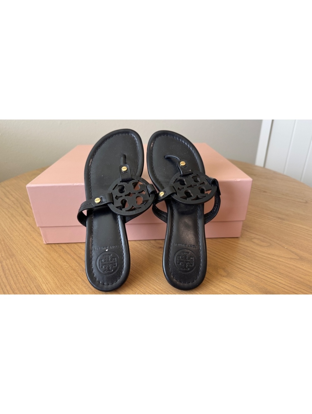 Tory Burch Miller leather logo sandals